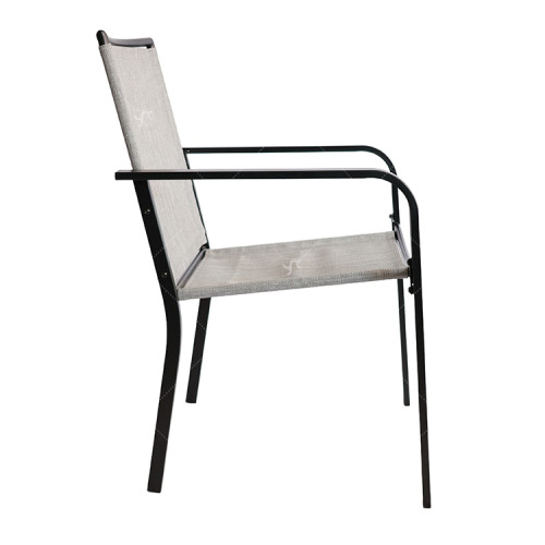 Hot Sale Outdoor Furniture 2x1 Teslin Modern Comfort Flex Metal  Patio Chair with Arm Popular Outdoor Garden Chair