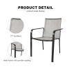 Hot Sale Outdoor Furniture 2x1 Teslin Modern Comfort Flex Metal  Patio Chair with Arm Popular Outdoor Garden Chair