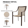 The Outdoor Garden Terrace Is Stackable and 2x1 Teslin Mesh Fabric Dining Chairs Are Designed in a Durable
