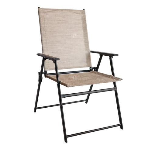 2x1 Teslin Modern Portable Folding Deck Chair for Outdoor Camping Beach  Dining Room with Grab Rails