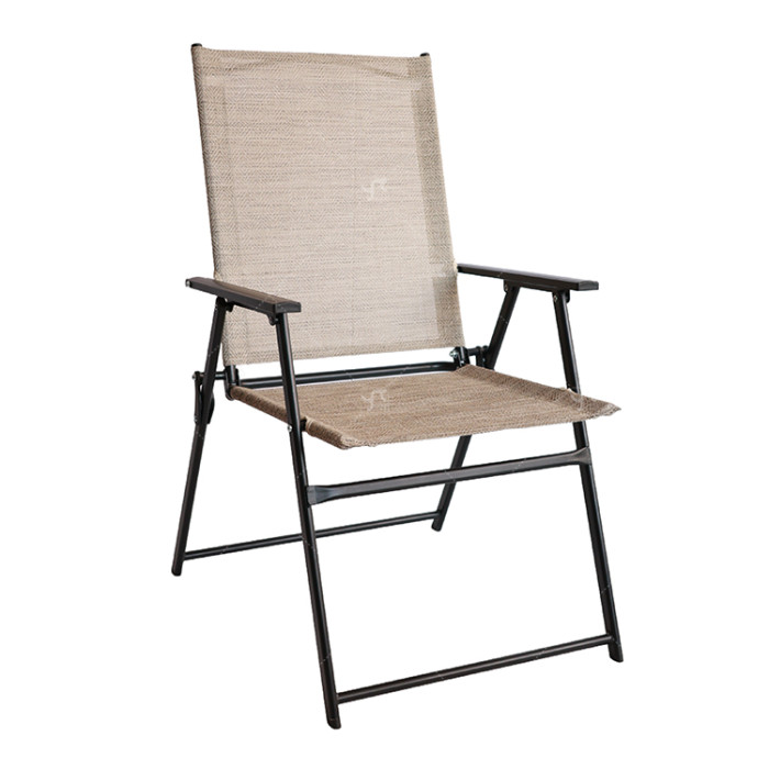 2x1 Teslin Modern Portable Folding Deck Chair for Outdoor Camping Beach  Dining Room with Grab Rails