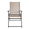 2x1 Teslin Modern Portable Folding Deck Chair for Outdoor Camping Beach  Dining Room with Grab Rails