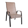 2x1 Teslin Modern Comfort Flex Metal Patio Chair with Arm Popular Outdoor Garden Chair for Park Use  Teslin Design