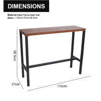 Steel Narrow Spaces Metal Frame Metal Leg Restaurant bar Table Coffee TableHigh Desk Computer Table