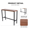 Steel Narrow Spaces Metal Frame Metal Leg Restaurant bar Table Coffee TableHigh Desk Computer Table