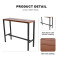 Steel Narrow Spaces Metal Frame Metal Leg Restaurant bar Table Coffee TableHigh Desk Computer Table
