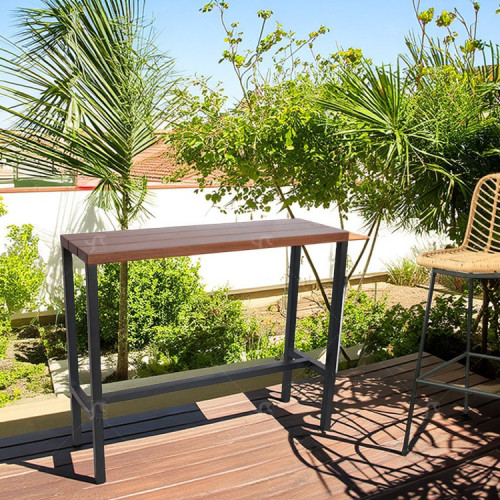 Steel Narrow Spaces Metal Frame Metal Leg Restaurant bar Table Coffee TableHigh Desk Computer Table
