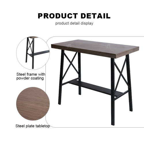 Modern Steel Narrow Spaces Metal Frame Metal Leg Restaurant bar Table Coffee Table High Desk Computer Table