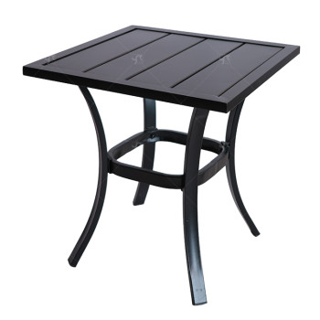 Outdoor Furniture Patio Garden Furniture Dining Table Square Backyard Bistro Table for Deck Backyard Lawn Garden