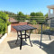 Outdoor Furniture Patio Garden Furniture Dining Table Square Backyard Bistro Table for Deck Backyard Lawn Garden