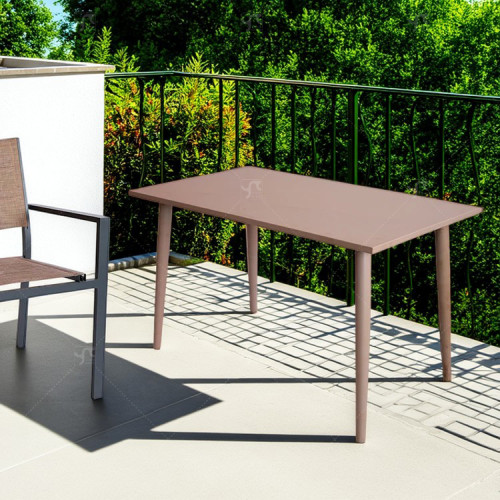 Modern Outdoor Steel  Metal Frame Metal Leg Restaurant  Dining Table Coffee Table High Desk Computer Table