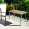 Modern Outdoor Steel Metal Frame Metal Leg Restaurant Dining Table Coffee Table High Desk Computer Table