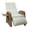 Garden Adjustable Angle Thickness Cushions Reclining Lounge Chair Outdoor Hand-Woven Wicker Flip Table Easy Push Back