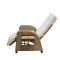 Garden Adjustable Angle Thickness Cushions Reclining Lounge Chair Outdoor Hand-Woven Wicker Flip Table Easy Push Back