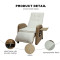 Garden Adjustable Angle Thickness Cushions Reclining Lounge Chair Outdoor Hand-Woven Wicker Flip Table Easy Push Back