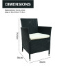 Outdoor Modern Hot Selling Good Quality Polyrattan Garden Furniture Dining  Rattan Dining Rattan Dining Set of 9