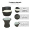 Outdoor Steel Pipe Rattan Weaving Casual Three-piece Set With Seat Cushions Chair Outdoor Garden Leisure Rattan Furniture Set