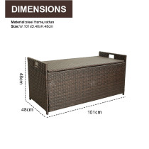 Outdoor Garden Rattan Basket Storage Boxes Rattan Garden Storage Boxes New Modern Outdoor Furniture Basket Storage for Home Use