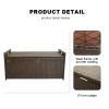 Outdoor Garden Rattan Basket Storage Boxes Rattan Garden Storage Boxes New Modern Outdoor Furniture Basket Storage for Home Use