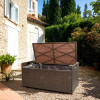 Outdoor Garden Rattan Basket Storage Boxes Rattan Garden Storage Boxes New Modern Outdoor Furniture Basket Storage for Home Use