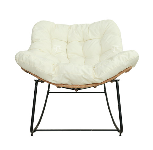 Modern Outdoor Garden Rattan Rocking Chair Popular Leisure Recliner Relaxing Lazy Chair  Popularr Garden Chair