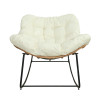 Modern Outdoor Garden Rattan Rocking Chair Popular Leisure Recliner Relaxing Lazy Chair  Popularr Garden Chair