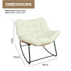 Modern Outdoor Garden Rattan Rocking Chair Popular Leisure Recliner Relaxing Lazy Chair  Popularr Garden Chair