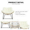 Modern Outdoor Garden Rattan Rocking Chair Popular Leisure Recliner Relaxing Lazy Chair  Popularr Garden Chair