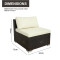All Day Outdoor 6 Seat Garden Sectional Sofa Sofa Furniture Rattan Outdoor Terrace Session Set