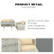 All Day Outdoor5 Seat Garden Sectional Sofa Sofa Furniture Rattan Outdoor Terrace Session Set
