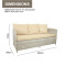 All Day Outdoor5 Seat Garden Sectional Sofa Sofa Furniture Rattan Outdoor Terrace Session Set