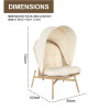 Modern  Outdoor Steel Single Lounge Chair Back Chair Rattan Woven Living Room Balcony Furniture Lounge Chair