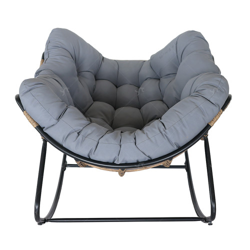 Modern Outdoor Garden Rattan Rocking Chair Popular Leisure Recliner Relaxing Lazy Chair  Popularr Garden Chair