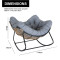 Modern Outdoor Garden Rattan Rocking Chair Popular Leisure Recliner Relaxing Lazy Chair Popularr Garden Chair