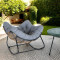 Modern Outdoor Garden Rattan Rocking Chair Popular Leisure Recliner Relaxing Lazy Chair Popularr Garden Chair