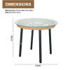 Steel Tube Rattan Casual 3 Piece Set Outdoor Furniture Bistro Set Outdoor Garden Colorful Balcony Table and Chair Set