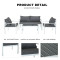New Modern Design Garden Furniture Outdoor Sofa Outdoor Garden Furniture Luxury Sofa Set 4 Pieces