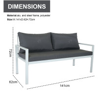 New Modern Design Garden Furniture Outdoor Sofa Outdoor Garden Furniture Luxury Sofa Set 4 Pieces