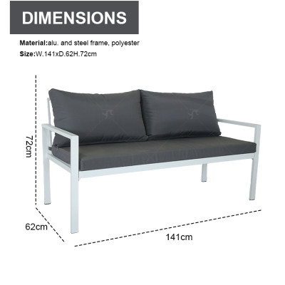 New Modern Design Garden Furniture Outdoor Sofa Outdoor Garden Furniture Luxury Sofa Set 4 Pieces