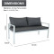 New Modern Design Garden Furniture Outdoor Sofa Outdoor Garden Furniture Luxury Sofa Set 4 Pieces