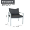 New Modern Design Garden Furniture Outdoor Sofa Outdoor Garden Furniture Luxury Sofa Set 4 Pieces