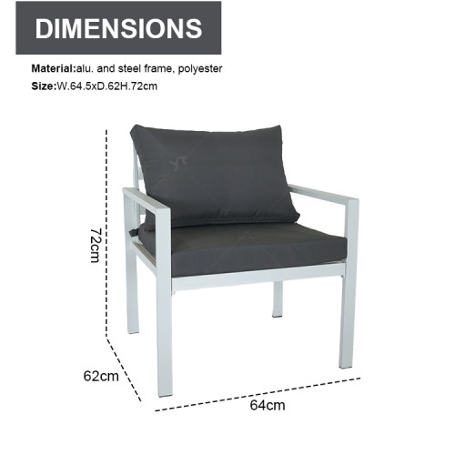 New Modern Design Garden Furniture Outdoor Sofa Outdoor Garden Furniture Luxury Sofa Set 4 Pieces