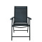 Teslin Modern Comfort Foldable Structure Metal  Patio Chair with Arm Popular Outdoor Garden Chair for Park Use Fabric Design