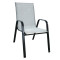 2x1 Teslin Modern Comfort Flex Metal Patio Chair with Arm Popular Outdoor Garden Chair for Park Use Teslin Design