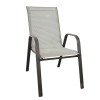 2x1 Teslin Modern Comfort Flex Metal Patio Chair with Arm Popular Outdoor Garden Chair for Park Use  Teslin Design