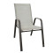 2x1 Teslin Modern Comfort Flex Metal Patio Chair with Arm Popular Outdoor Garden Chair for Park Use Teslin Design