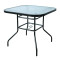 Hot Sale Outdoor Patio Side Square Table Garden Table with Metal Steel Iron Dining Outdoor Table