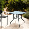 Hot Sale Outdoor Patio Side Square Table Garden Table with Metal Steel Iron Dining Outdoor Table