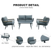 New Modern Design Garden Furniture Outdoor Sofa Outdoor Garden Furniture Luxury Sofa Set 4 Pieces