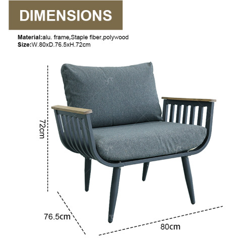 New Modern Design Garden Furniture Outdoor Sofa Outdoor Garden Furniture Luxury Sofa Set 4 Pieces